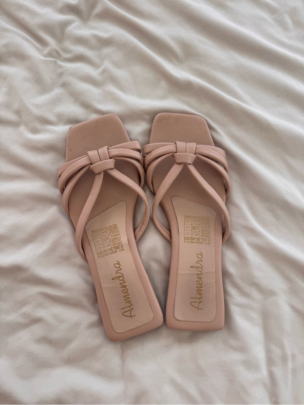 Square Toe Strappy Slide Sandals